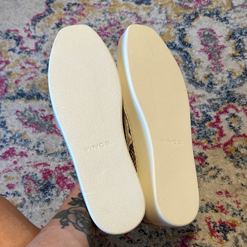 Vince Snakeskin Patterned Loafers - image 4